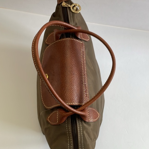 Longchamp Le Pliage Type “S” - Modèle Dépose Olive Green & Saddle Brown … - Picture 8 of 12